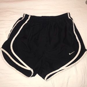 XS Nike dry fit shorts! Black with white stripes